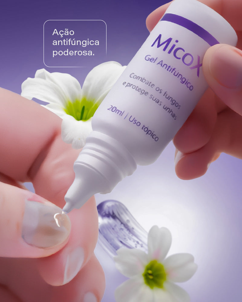 MicoX® Gel Antifúngico Combate os fungos e protege suas unhas
